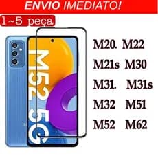 PELÍCULA DE VIDRO 3D PARA GALAXY M20/M22/M21S/M30/M31/M31S/M32/M51/M52/M62