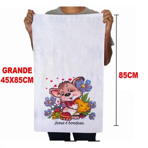 Conjunto 10 peças Pano de Prato 100% Algodão Grandes 45x70cm Estampados para Cozinha