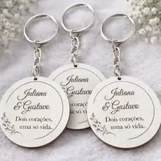 Kit Chaveiro Lembrancinha Personalizada Casamento Noivado Chá de Panela Chá Revelação