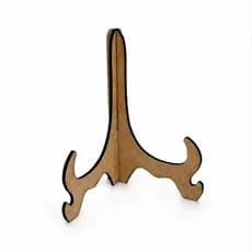 Suporte Decorativo Pratos Sala Decoração Enfeite Casa Lembrancinha Expositor Gourmet MDF Cru Natural