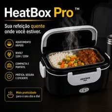 Marmiteira Elétrica Portátil Bivolt com Aquecimento Rápido Térmica Compacta para Trabalho Escola e Viagens.