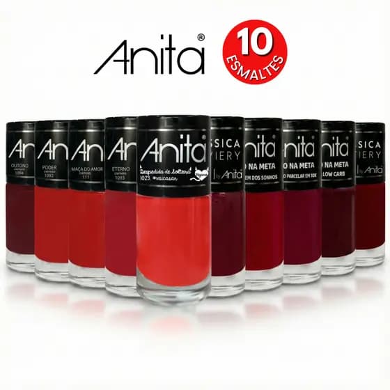 Esmaltes Anita Tons Vermelhos Escolha o Seu