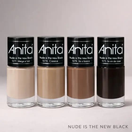 Esmalte Anita Nude Minimalista Cremoso Alta Cobertura 10ml