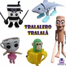 Bonecos Articulados Colecionáveis Tralalero Tralalá - Brainrot italiano