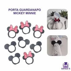 Porta Guardanapo Mickey Mouse Minnie mesa posta Decoração de mesa