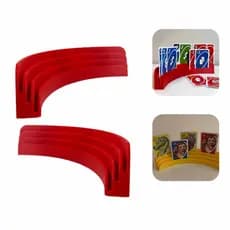 Suporte Triplo de Cartas Baralho Uno Pife Buraco Organização Jogo de Mesa