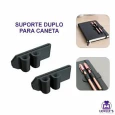 Kit com 2 Suportes Duplo para Canetas em Diário Agenda Caderno