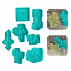 Kit de Cortadores de Biscoito Manecraft