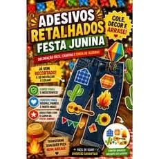Kit Adesivo Festa Junina Infantil Para Roupa Vinil Impermeável Premium