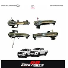 Kit Quatro Maçaneta Cromada Externa Toyota Hilux 2016 2024 (Usado)