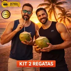 Kit 2 Regatas Masculinas Fit Praia Verão – Estilo Leve, Leveza e Conforto Premium Malha Fria