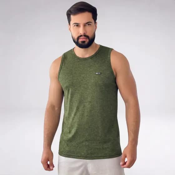 Camiseta Regata Dry Fit Masculina Malha Fria Ideal Para Treino E Academia Corrida