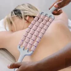 Rolo de massagem flexível para pernas e costas, relaxamento, portátil, tecido profundo, recuperação fitness