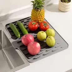 Tapete Escorredor De Louça Com Dreno Antiderrapante Silicone