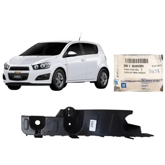 Guia do Para-choque Diant Dir Sonic 12/14 GM Orig 95462003