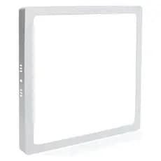Painel Sobrepor 25W Led Quadrado Compacto Branco e Preto Luz 6500K Branco Frio Bivolt