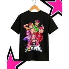 CAMISETA EMILY VICK OS ROSAS INFANTIL BLUSA YOUTUBER TURMA DOS ROSAS