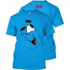 Camiseta Gabriel E Shirley Boneco CAMISETA AZUL CELESTE Carinha PISCANDO Blusa do Gabriel e da Shirley