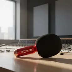 Microfone Bluetooth 2 em 1 com Alto-Falante Sem Fio Portátil Compatível com Celular para Karaoke e Lives