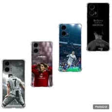 Capa Capinha Moto G04, G05, G06, G10, G14, G24, G30 e G35 Case TPU, Futebol Cristiano Ronaldo CR7