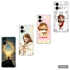 Capa Capinha Motorola G04, G04s, G05, G06, G10, G30, G14, G24, G35, G54 e G55 Case TPU, Jesus Moto