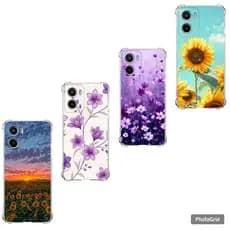 Capa Capinha Moto G04, G05, G06, G10, G14, G24 e G35 Case TPU, Flor Motorola