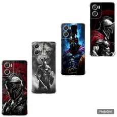 Capa Capinha Moto G04, G05, G06, G10, G14, G24, G30, G34 e G35, Case TPU, Guerra Warrior Guerreiro