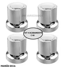 Kit 4 Acabamento Registro Banheiro C 40 ABS Cromado Padrão Deca !!