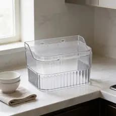 SALEIRO TRANSPARENTE DE MESA OU PAREDE CAPACIDADE 1 KILO !!