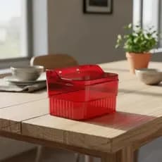 SALEIRO VERMELHO DE MESA OU PAREDE CAPACIDADE 1 KILO !!