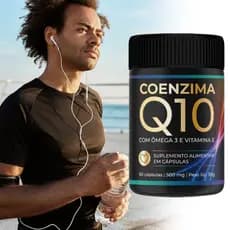 Coenzima Q10  C/Vit B2 e vitamina E + Ômega 360 cáps Envio Imediato