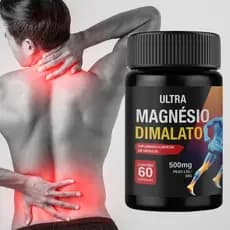 Magnésio Dimalato Ultra 5x Mais Potente Dores Musculares Não Perca 50% Off