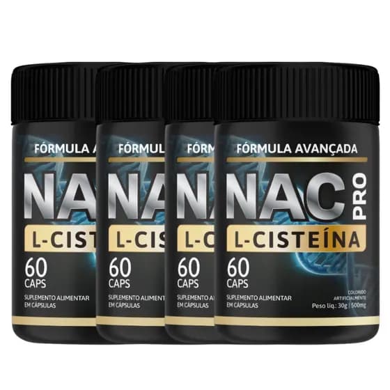 Nac Pro - Premium 500mg 60 cápsulas N Acetil L Cisteína Acetilcisteina