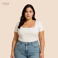 Blusa Decote Quadrado Elegante e Versátil em Suplex Premium – Tamanhos P ao G3
