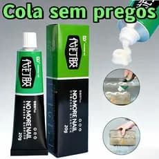 Cola Extra Forte Sem Prego Multifuncional Impermeável | Adesivo Fixa Vidro Metal Cerâmica Madeira