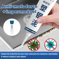 Selante Antimofo e Impermeável 60ml Vedação Resistente para Frestas de Pias Banheiro e Cozinha