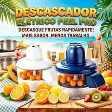 Descascador Elétrico Automático de Alho, Uvas, Frutas e Legumes Bivolt