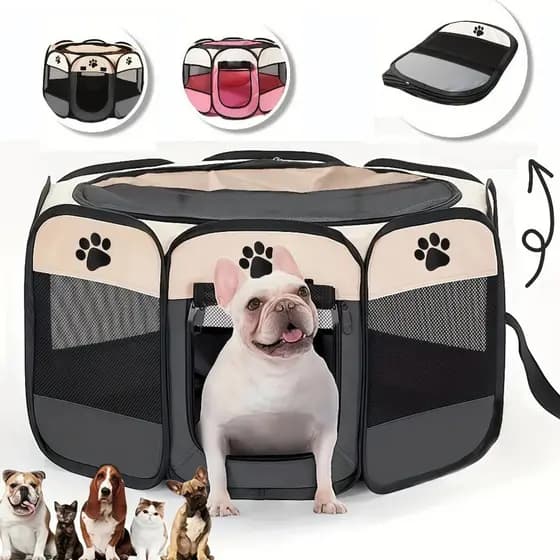 Casinha de cachorro grande portátil dobrável para cachorros e gatos resistente