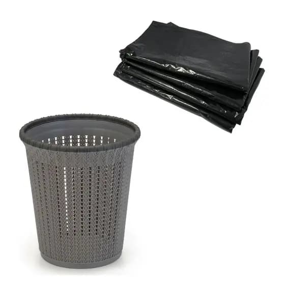 Lixeira Cesto De Lixo Para Lavanderia Quarto E Escritório Kit Completo Prático E Versátil