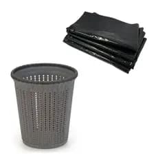 Lixeira Cesto De Lixo Para Lavanderia Quarto E Escritório Kit Completo Prático E Versátil