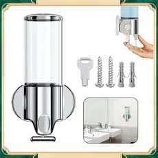 Dispensador de sabonete de parede de 500 ml Dispensador de sabonete para casa de banho Dispensador de sabonete de parede