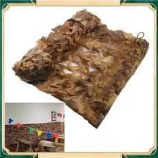 Rede de camuflagem para caça com padrão camuflado do deserto, 1,5 × 1 m, rede de sombreamento para varanda
