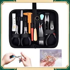 Conjunto de 19 peças de alicates Conjunto de alicates artesanais para bricolagem Pinças para fazer pulseiras