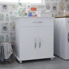 Armário Balcão Multiuso 60cm ideal para Lavanderia - com 2 portas e 1 gaveta