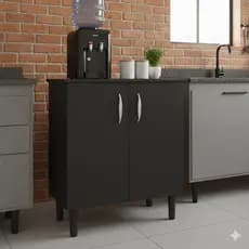 Armário Organizador para Cozinha com 2 portas e 1 prateleira Multiuso