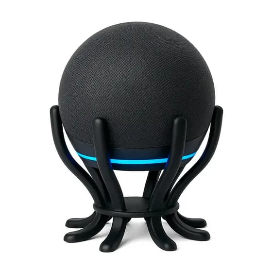 Suporte para Echo Dot 4ª e 5ª Geração TimeClick, Base Polvo compátivel com Alexa 4 5 Geracao,