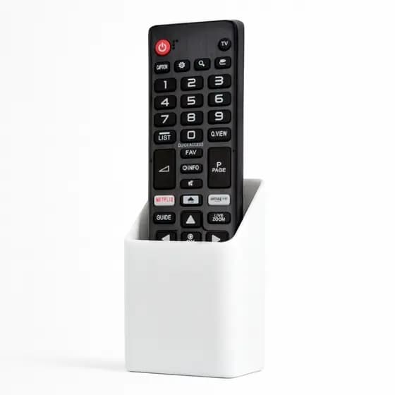 Suporte para Controle Remoto TV e Ar Condicionado de Parede Universal, Organizador 3M Sem Furo,