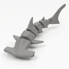 Tubarao Martelo Baleia Golfinho Articulado Animais 3D Colecionáveis Brinquedo Educativo Antiestresse