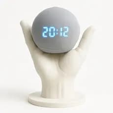 Suporte para Echo Dot 4 e 5, Base Decorativa Alexa, Suporte Mão de Mesa, Organizador para Echodot