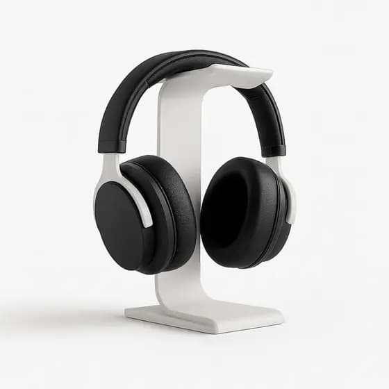 Suporte Headset Mesa Ergonômico Base Descanso Apoiador de Fone de Ouvido Porta Headphone TimeClick